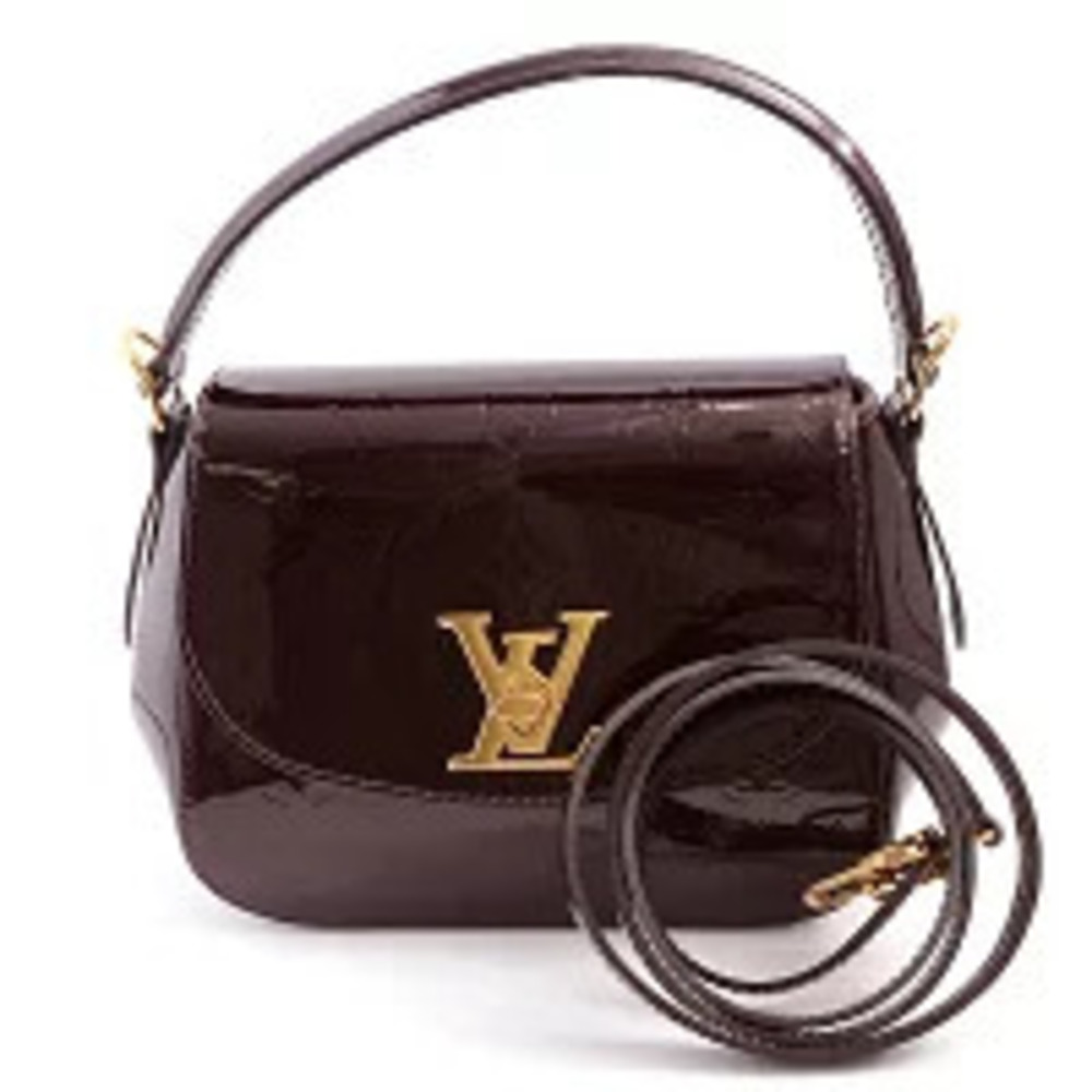 Louis Vuitton Pasadena Vernis Handbag Amarante Purple